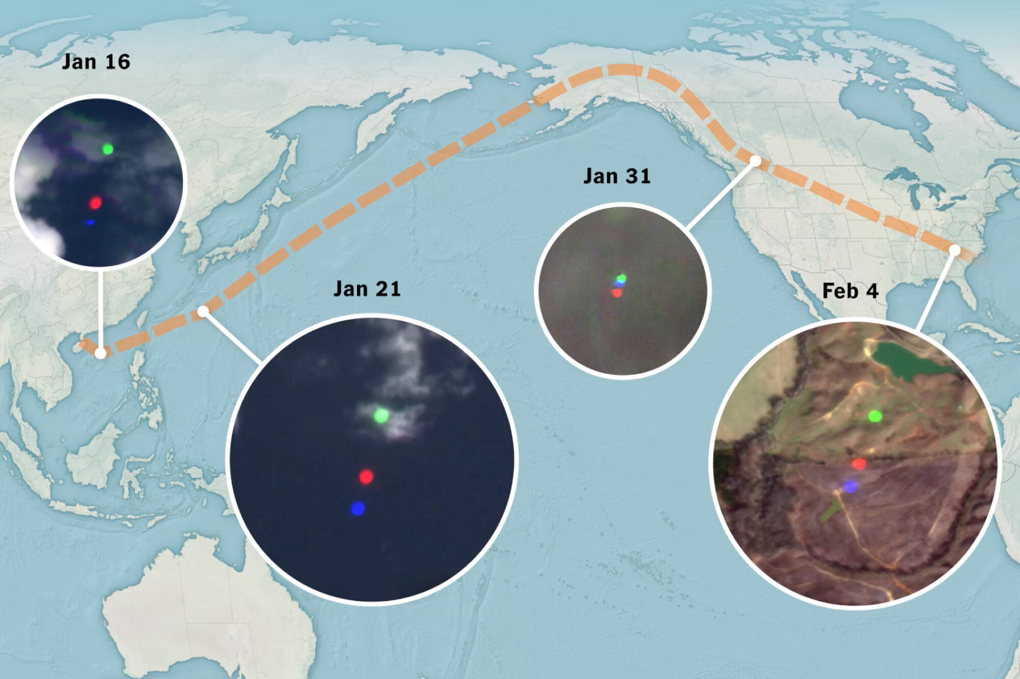 Making sense of chinese balloon tracking: A super simple look at how they saw it and followed it.